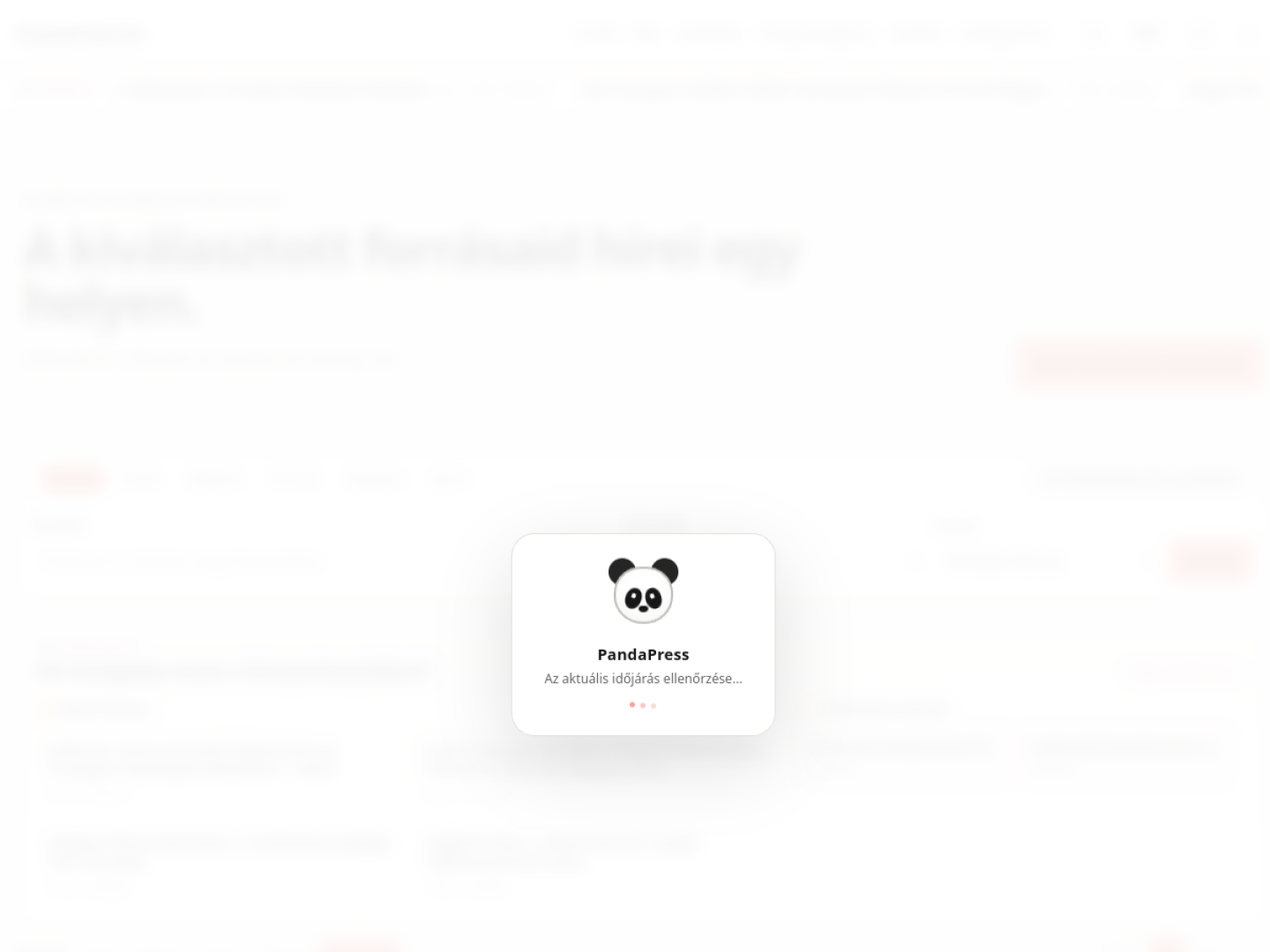 PANDAPRESS előnézete